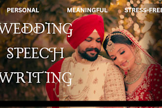 a heartfelt and memorable wedding speech for you