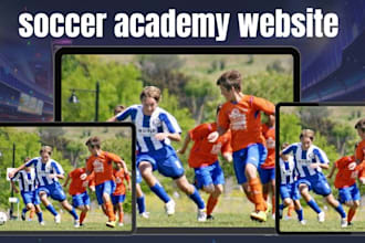 design wix football website and soccer academy website