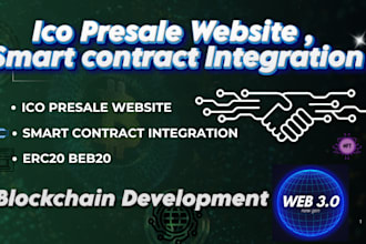 create ico presale website presale smart contract integration bep20 erc20