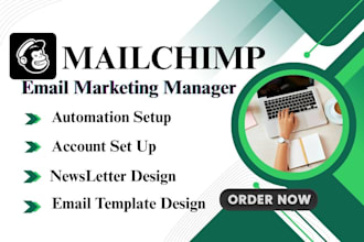 create mailchimp email marketing, automation, campaign and newsletter