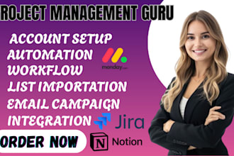 setup your monday, notion CRM automations and templates
