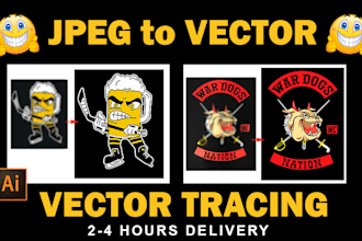 convert jpeg to vector, vector tracing, vectorize image professionally