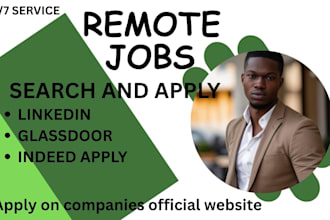 do professional job search and application for remote roles