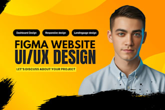 design responsive website ui ux, figma website design