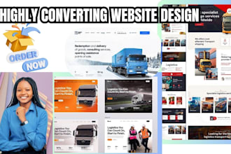 design logistics website, trucking website, freight broker, dispatch transport