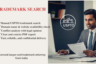 do a comprehensive uspto trademark and domain name search