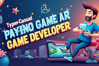 develop addictive hyper casual mobile games in unity or buildbox with admob