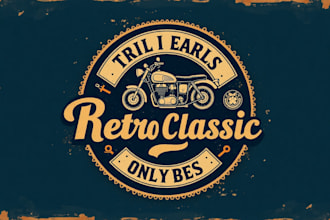 make different retro bike classic vintage logo with express delivery