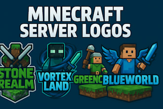 create a minecraft server logo