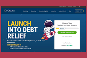 design debt relief website debt settlement to generate quality debt relief leads