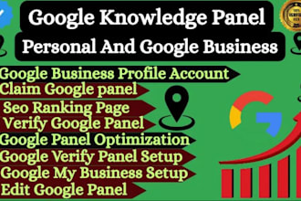 create a verified google knowledgepanel for personal or business and any brand