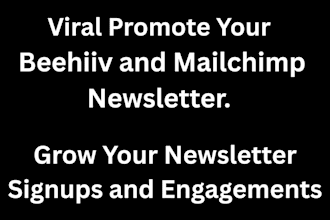 grow your beehiiv or mailchimp newsletter subscribers