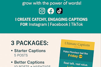 write catchy social media captions