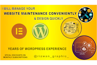 manage your website maintenance conveniently and design quickly