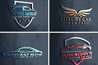 do 3d auto detailing, car wash, automotive logo design