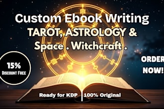be your astrology spirituality astrophysics ebook writing tarot ebook writer
