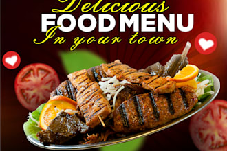 design creative party flyer, corporate flyer, food flyer, church flyer