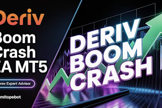 provide deriv trading boom and crash bot scalping bot forex robot ea