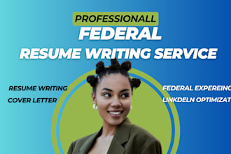 write a professional federal resume, usa job resume for your targeted jobs