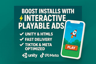 create high performance playable ads for meta, tiktok, unity
