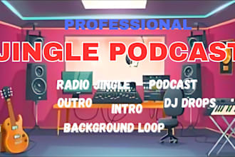 write produce radio jingle podcast intro and outro custom theme song