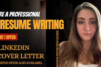 write a resume, cv cover letter, linkedin, using my strong foundation in hiring