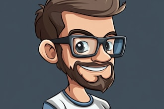 design cute vector cartoon characters for animation