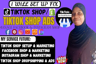 do tik tok shop set up tiktok shop manager shopify dropshipping marketing ads
