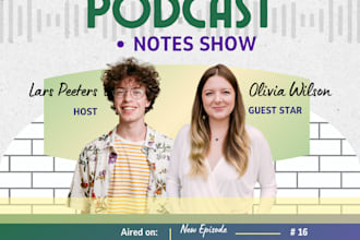write professional podcast show notes with SEO and timestamps