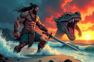draw illustrations comic book art design characters