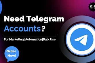 create stable telegram accounts for marketing or bulk use