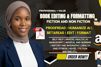 edit proofread format humanize mental health, self help, history, and ai content