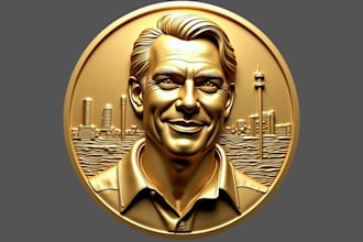 3d bas relief 3d coin design 3d laser engraving 3d cnc design 3d printing stl