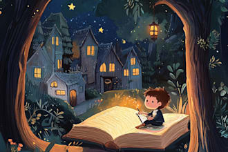 draw children book illustrations, comic illustrations