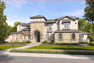 renew 3d mansion, interior design, cgi render,3d visualization,walkthrough video