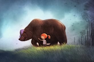children story book illustration children story children story book illustration