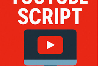 research and write scripts for your you tube videos in 24to48 hours