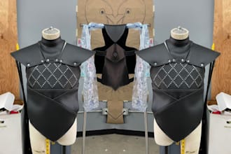 custom 3d printable cosplay armor, helmets, masks wearable anime props