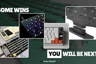 design custom mechanical keyboard pcbs, enclosures and firmware development
