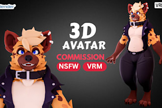 custom 3d vrchat avatar model, anime vrchat avatar, nsfw 3d model, 3d anime nsfw