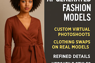 create realistic ai fashion model for your fashion and clothing design