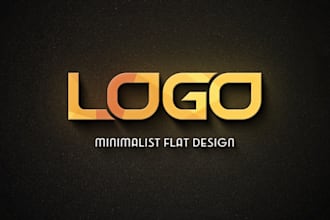 design 3 minimalist logo with a free social media kit for your brand
