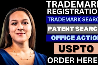 make deep trademark and patent search, tm filing for US and non US, office act