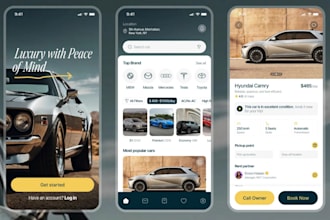 car rental app car hire app turo rental app booking app rental car IOS app