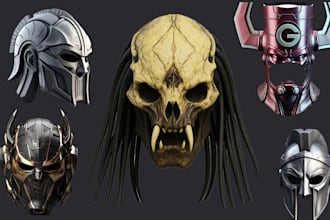3d cosplay design 3d mask 3d printable helmet 3d cosplay stl file 3d printing