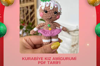 prepare professional amigurumi crochet patterns in PDF tr en