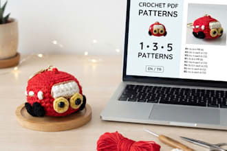 create professional amigurumi crochet patterns in PDF