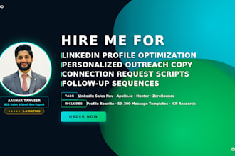 do linkedin outreach and profile optimization for b2b growth