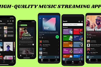 develop live streaming app music streaming app music streaming website