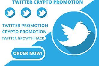 promote your crypto token with twitter marketing, press release, and real growth